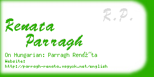 renata parragh business card